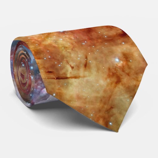 Geburt der Sterne Kosmische Schöpfung Blue Star Cl Krawatte (Gerollt)