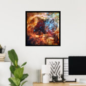 Geburt der Sterne Tarantula Nebula Schwarze Grenze Poster (Heimbüro)