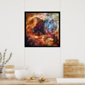 Geburt der Sterne Tarantula Nebula Schwarze Grenze Poster (Küche)