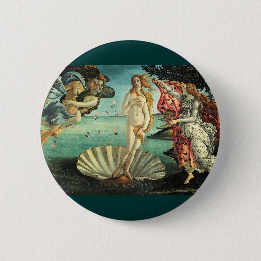Geburt der Venus, 1485 Button (Vorderseite)