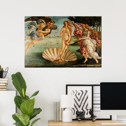 Geburt der Venus Botticelli Poster (Heimbüro)