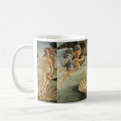 Geburt der Venus Botticelli Renaissance Kunst Kaffeetasse (Links)