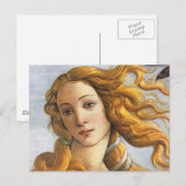 Geburt der Venus Detail, Botticelli Postkarte (Vorne/Hinten)