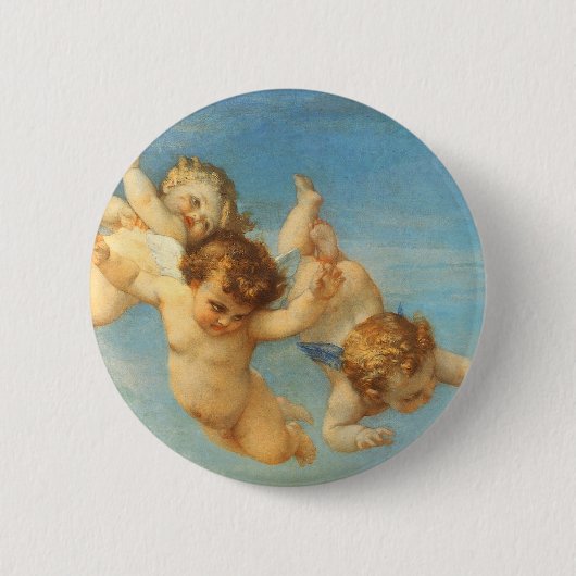 Geburt der Venus, Engel Detail von Alexandre Caban Button (Vorderseite)