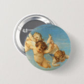 Geburt der Venus, Engel Detail von Alexandre Caban Button (Vorne & Hinten)