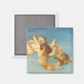 Geburt der Venus, Engel Detail von Alexandre Caban Magnet (Vorderseite/Rückseite)