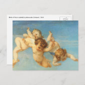 Geburt der Venus, Engel Detail von Alexandre Caban Postkarte (Vorne/Hinten)