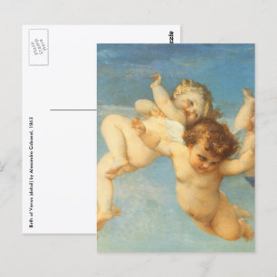 Geburt der Venus, Engel Detail von Alexandre Caban Postkarte