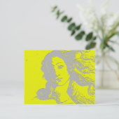 Geburt der Venus, Göttin, Alternative Postkarte (Stehend Vorderseite)