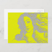 Geburt der Venus, Göttin, Alternative Postkarte (Vorne/Hinten)