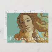 Geburt der Venus, Göttin Einladung (Vorne/Hinten)