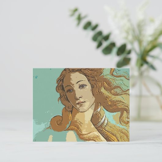 Geburt der Venus, Göttin Postkarte (Stehend Vorderseite)