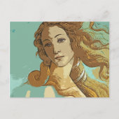 Geburt der Venus, Göttin Postkarte (Vorderseite)