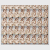 Geburt der Venus im Detail von Sandro Botticelli Geschenkpapier (Flach)