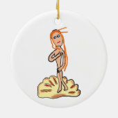 Geburt der Venus Keramik Ornament (Hinten)