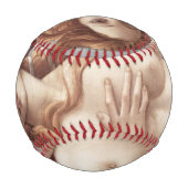 Geburt der Venus, nah von Sandro Botticelli Baseball (Vorderseite)