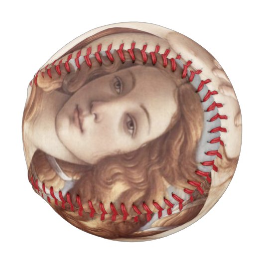 Geburt der Venus, nah von Sandro Botticelli Baseball (Rückseite Links)