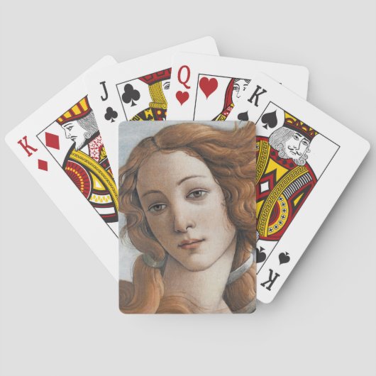 Geburt der Venus, nah von Sandro Botticelli Spielkarten (Rückseite)