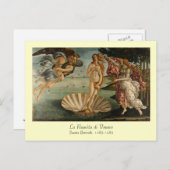 Geburt der Venus Postkarte (Vorne/Hinten)