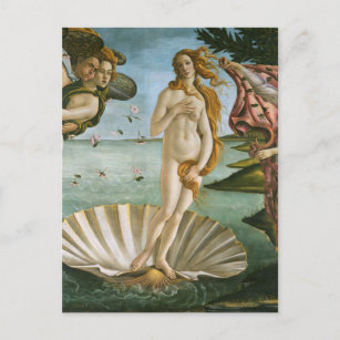 Geburt der Venus Renaissance Vintag Postkarte