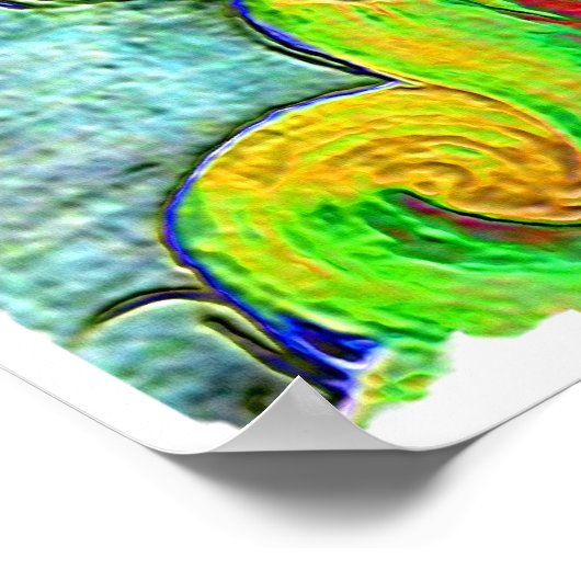 Geburt der Venus Rough Edge Poster (Ecke)