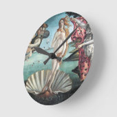 Geburt der Venus Runde Wanduhr (Winkel)