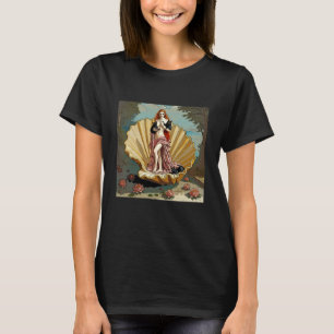 Geburt der Venus und ihrer schwarzen Katzen Lustig T-Shirt