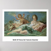 Geburt der Venus von Francois Boucher Poster (Vorne)