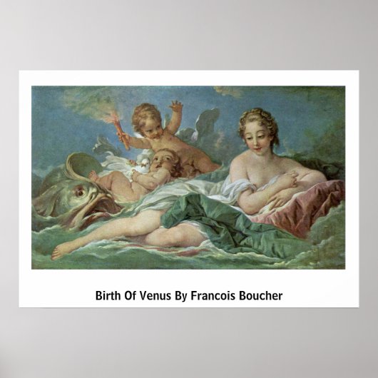 Geburt der Venus von Francois Boucher Poster (Vorne)
