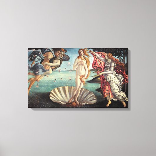 Geburt der Venus von Sandro Botticelli Leinwanddruck (Vorderseite)