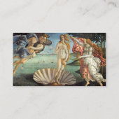 Geburt der Venus von Sandro Botticelli Visitenkarte (Rückseite)