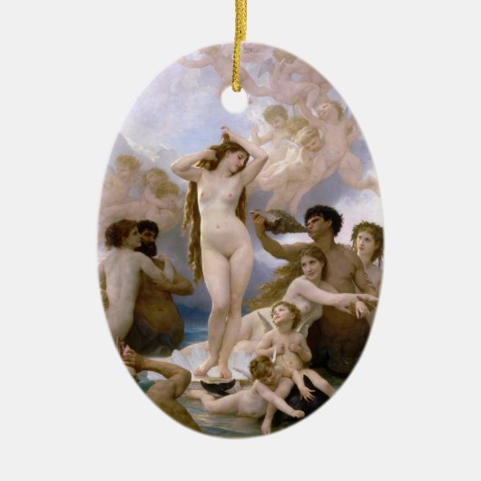 Geburt der Venus von William-Adolphe Bouguereau Keramik Ornament (Vorne)