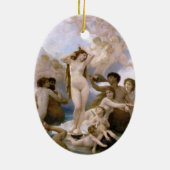 Geburt der Venus von William-Adolphe Bouguereau Keramik Ornament (Hinten)