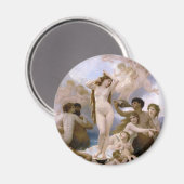 Geburt der Venus von William-Adolphe Bouguereau Magnet (Vorderseite/Rückseite)