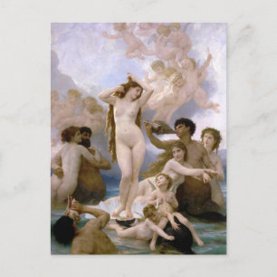 Geburt der Venus von William-Adolphe Bouguereau Postkarte