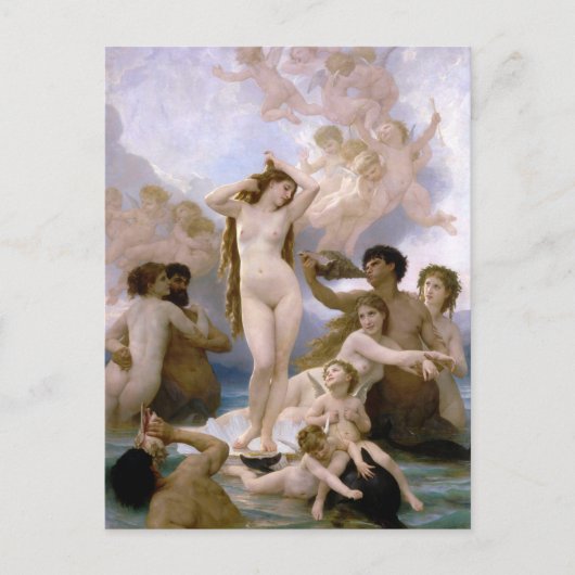 Geburt der Venus von William-Adolphe Bouguereau Postkarte (Vorderseite)
