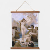 Geburt der Venus von William-Adolphe Bouguereau Wandteppich Mit Holzrahmen (Vorderseite)