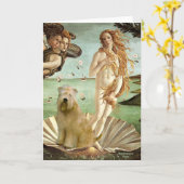Geburt der Venus - Wheaten Terrier 10 Karte (Gelbe Blume)