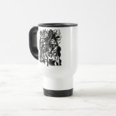 Geburt der Wölfe Retro-Art-Reisemug Reisebecher (Vorderseite Links)