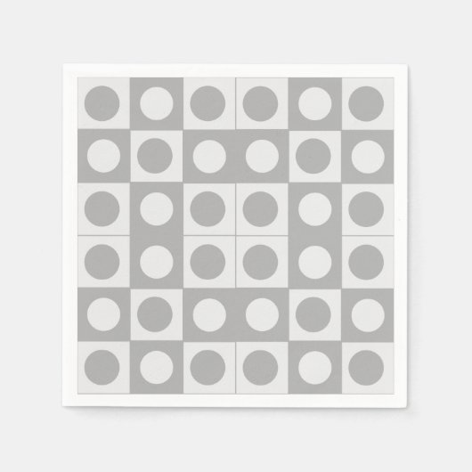 Geburt des Abstrakten geometrischen Musters Mitte Serviette (Vorderseite)