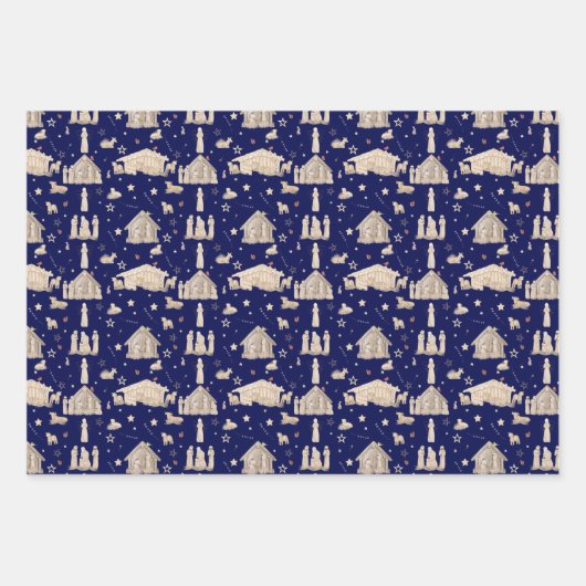 Geburt des Christ Wrapping Paper Geschenkpapier Set (Vorderseite 3)