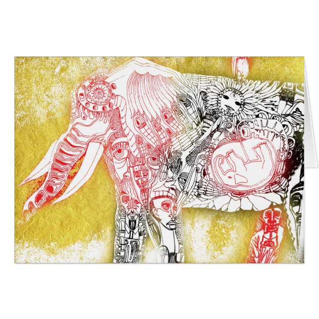 Geburt des Elefanten (Vorderseite (Horizontal))