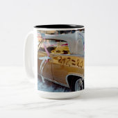 GEBURT DES GEMEINSAMEN KORE MATH WEDDING CAR RETRO ZWEIFARBIGE TASSE (Vorderseite Links)