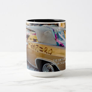 GEBURT DES GEMEINSAMEN KORE MATH WEDDING CAR RETRO ZWEIFARBIGE TASSE