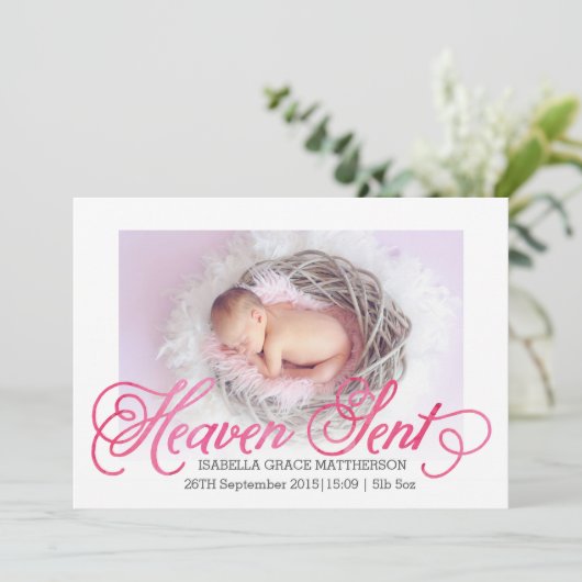 Geburt des Himmels Ankündigung | Mädchen (Stehend Vorderseite)