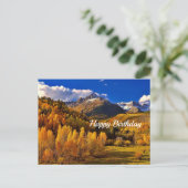 Geburt des hübschen Gelbbaumes Postkarte (Stehend Vorderseite)