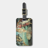 Geburt des italienischen Flaggen-Gepäckanhängers Gepäckanhänger (Vorderseite vertikal)