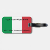 Geburt des italienischen Flaggen-Gepäckanhängers Gepäckanhänger (Rückseite horizontal)