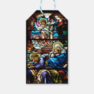 Geburt des Jesus-Buntglas-Fensters Geschenkanhänger