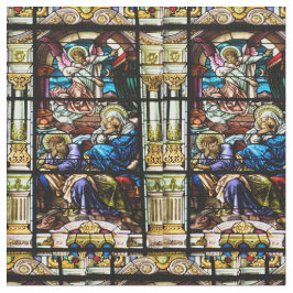 Geburt des Jesus-Buntglas-Fensters Stoff